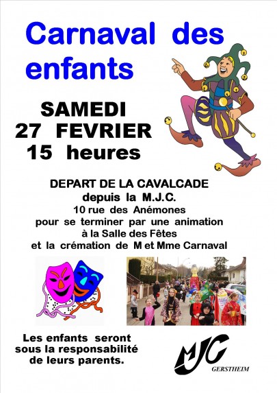 2016 Affiche Carnaval des enfants